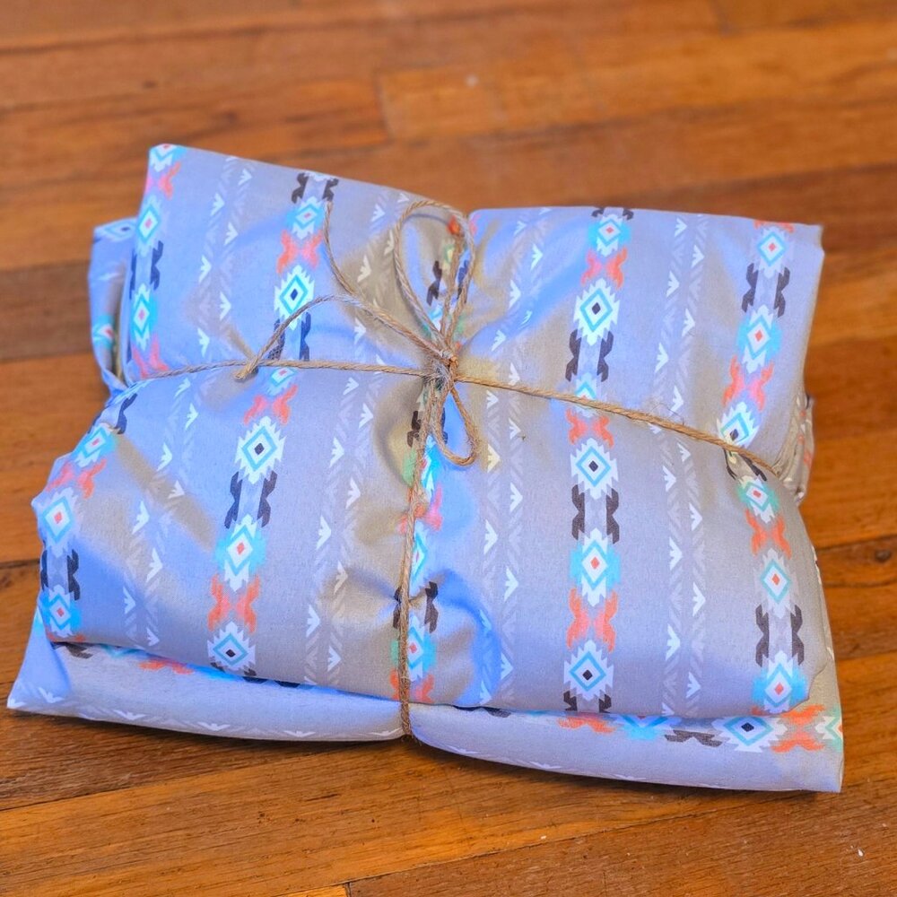 KING SIZE SHEET SET Printed Tribal Azek Print Soft BAMBOO Cotton